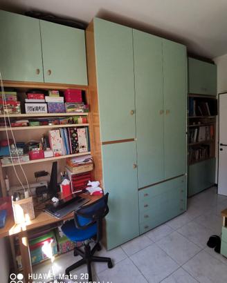 Armadio intera parete camera da letto