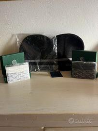 berretti  lv e porta carte goyard