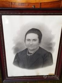 Antica cornice con foto grande epoca 800