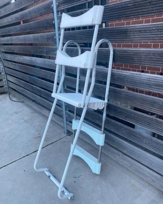 scaletta per piscina laghetto h 1 mt