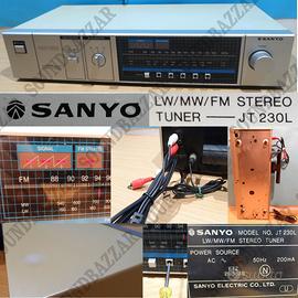 SANYO JT 230L TUNER ANALOGICO 5 MEMORIE