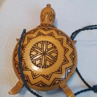 borraccia legno e vetro provenienza Romania