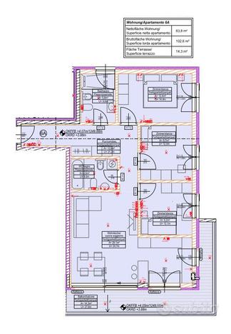 Nuova costruzione: Appartamento quadrilocale con t