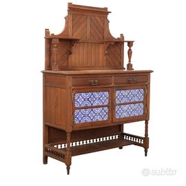 Credenza Liberty in Rovere - Inizio XX Secolo