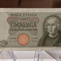 5000 Lire – Cristoforo Colombo - una Caravella
