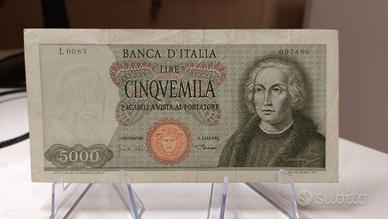 5000 Lire – Cristoforo Colombo - una Caravella
