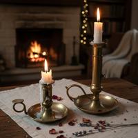 Candelabri ottone fine 800