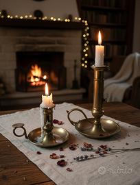 Candelabri ottone fine 800