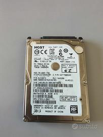 Hard Disk 2,5" Sata HGST HTS541075A9E680  750gb