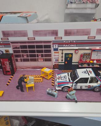 Lancia  delta s4  1:43 diorama officina