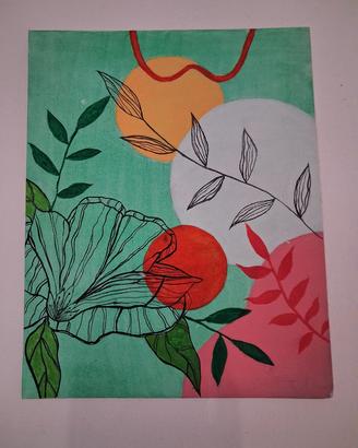 Quadri Boho Floreali Astratti