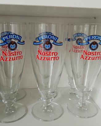 6 bicchieri birra da collezione 