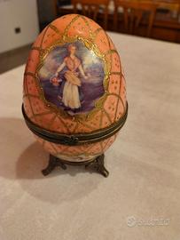 Uovo scatola Portagioie stile Fabergé