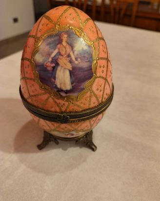 Uovo scatola Portagioie stile Fabergé
