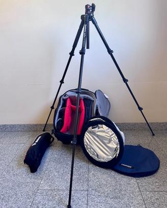 Kit Zaino Foto, Treppiede, Pannello Riflettente