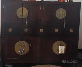mobili stile cinese in legno massello 