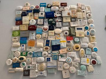 collezione saponette e set cortesia di hotel