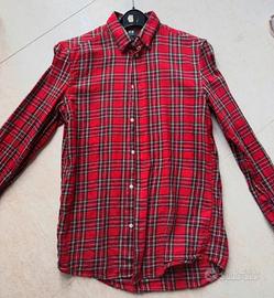 Camicia scozzese Tartan rosso punk rock