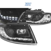 FARI AUDI A4 B6 00-04 LUCE DIURNA A LED FONDO NERO