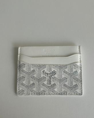 portacarte goyard unisex bianco