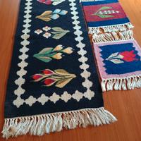 1+4 TAPPETTINI in LANA tessuti a mano