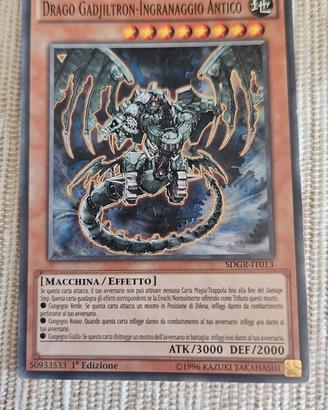 Carta Yu-Gi-Oh Drago Gadjiltron Ingranaggio Antico