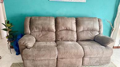 SEYCHELLES DIVANO 3 POSTI, 2 RECLINER MANUALI