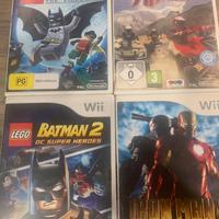 Lotto giochi WII con Batman e Ironman
