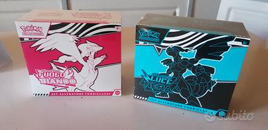 coppia set Allenatore fuoco bianco e luce nera