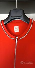 Felpa Gaudi elasticizzata con strass sul girocollo