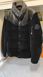 giubbotto Moncler lucido/velluto nero