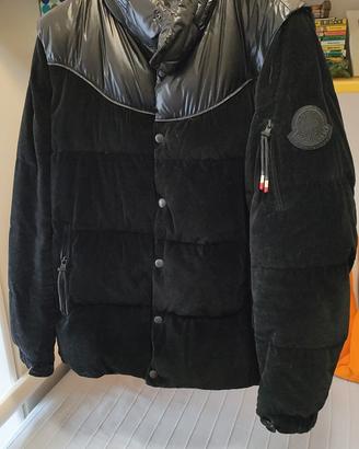 giubbotto Moncler lucido/velluto nero