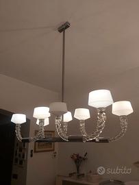 LAMPADARIO MURANO BAROVIER & TOSO TWINS 8 LUCI