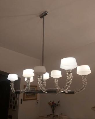 LAMPADARIO MURANO BAROVIER & TOSO TWINS 8 LUCI