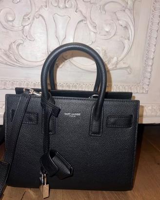 Borsa vera pelle simil ysl modello sac de jour