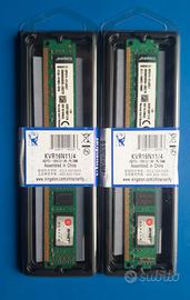 MEMORIE RAM KINGSTON 8 GB (2 x 4 GB) DDR3 1600 MHz