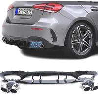 DIFFUSORE MERCEDES CLASSE A W177 18- A45 AMG NERO 