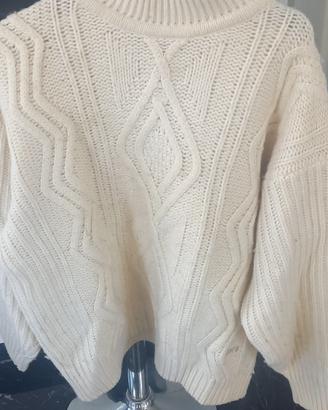 magliine collo  alto bianco  levis
