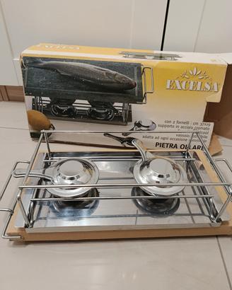 Grill da tavola Excelsa  piastra in pietra ollare