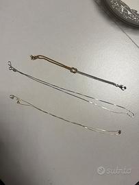 Trilogy Set - 3 Bracciali in VERO ARGENTO 925