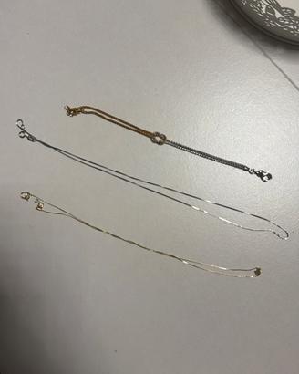Trilogy Set - 3 Bracciali in VERO ARGENTO 925