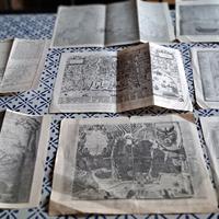 8  mappe antiche della pianta di Palermo 