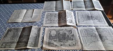 8  mappe antiche della pianta di Palermo 