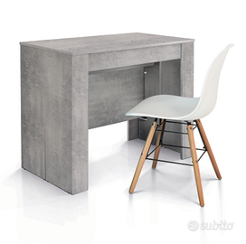 CONSOLLE  GRIGIO BETON NUOVA ALLUNGABILE A  2,3 MT