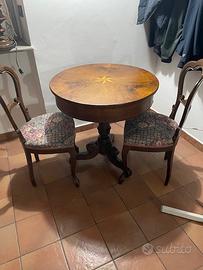 TAVOLINO DA GIOCO + 2 SEDIE