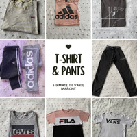 T-shirt e pantaloni di marche varie