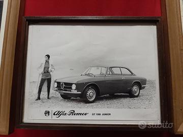 Alfa romeo foto anni 70' originali in quadretto