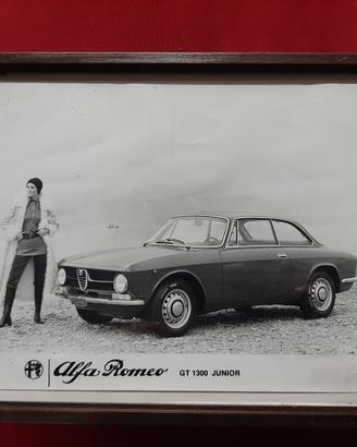 Alfa romeo foto anni 70' originali in quadretto