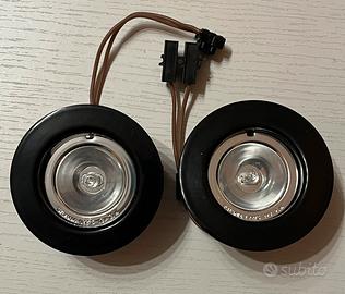 Coppia faretti alogeni 12V 20W da incasso
