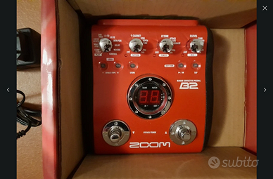 Effetto per basso ZOOM B2 + alimentatore